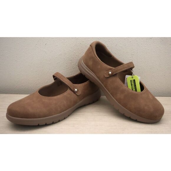 Skechers 138341 Womens Sz 9.5 Mocha Brown On The Go Flex Whisper Mary Jane Shoes - Picture 5 of 13